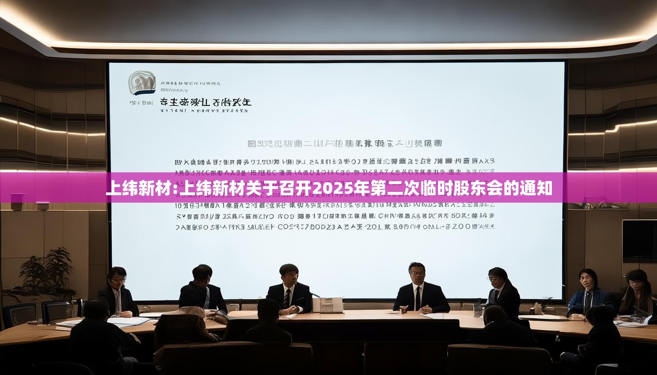 上纬新材:上纬新材关于召开2025年第二次临时股东会的通知