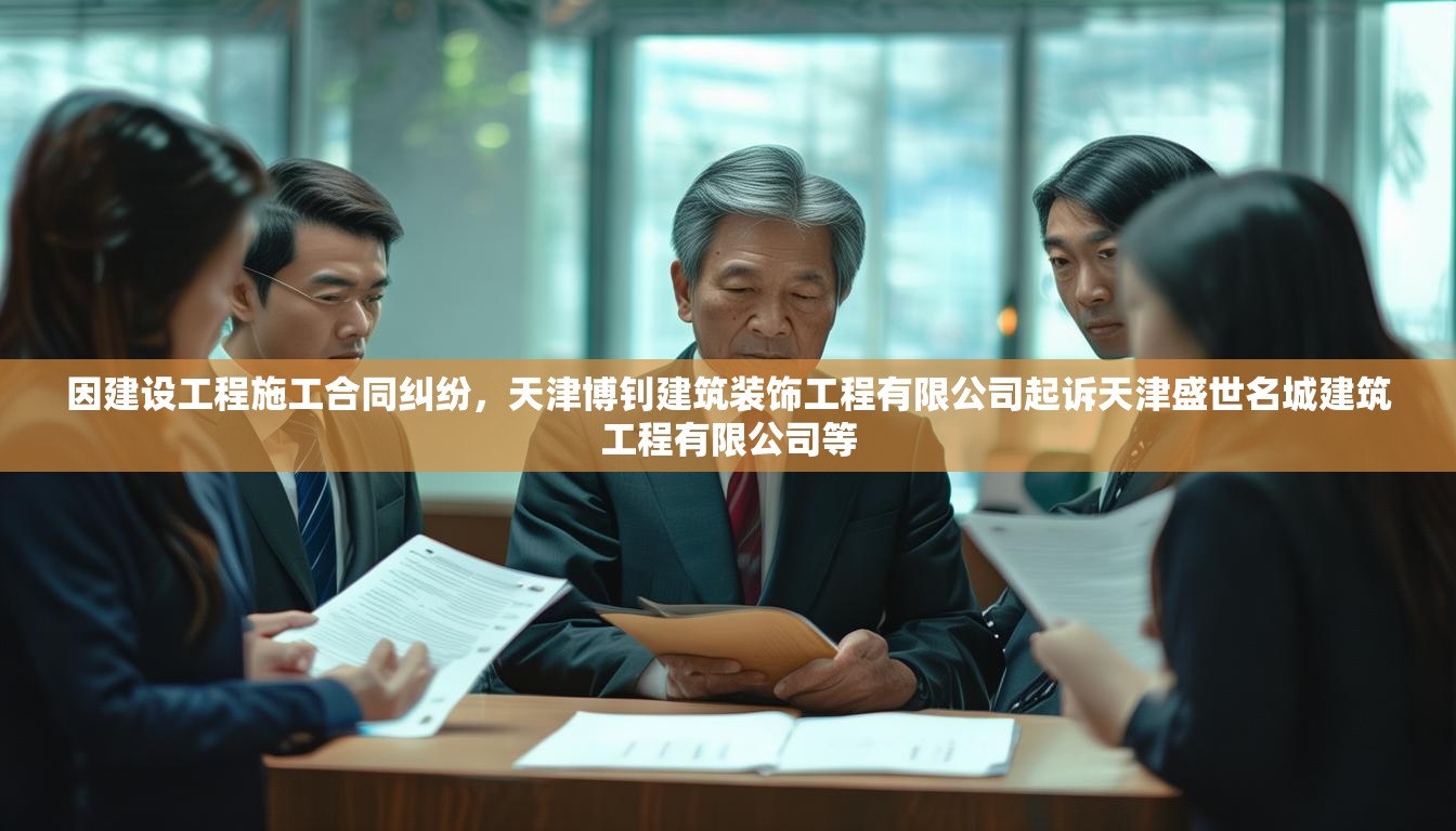 因建设工程施工合同纠纷，天津博钊建筑装饰工程有限公司起诉天津盛世名城建筑工程有限公司等